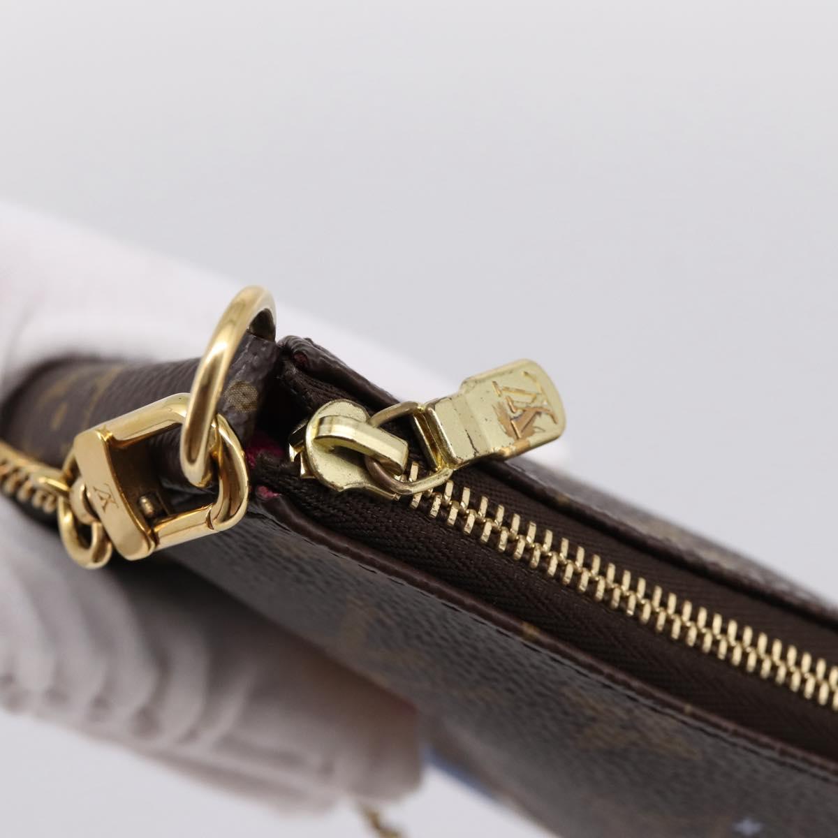 LOUIS VUITTON Monogram Ski Bear Mini Pochette Accessoires M67769 LV Auth 203222M