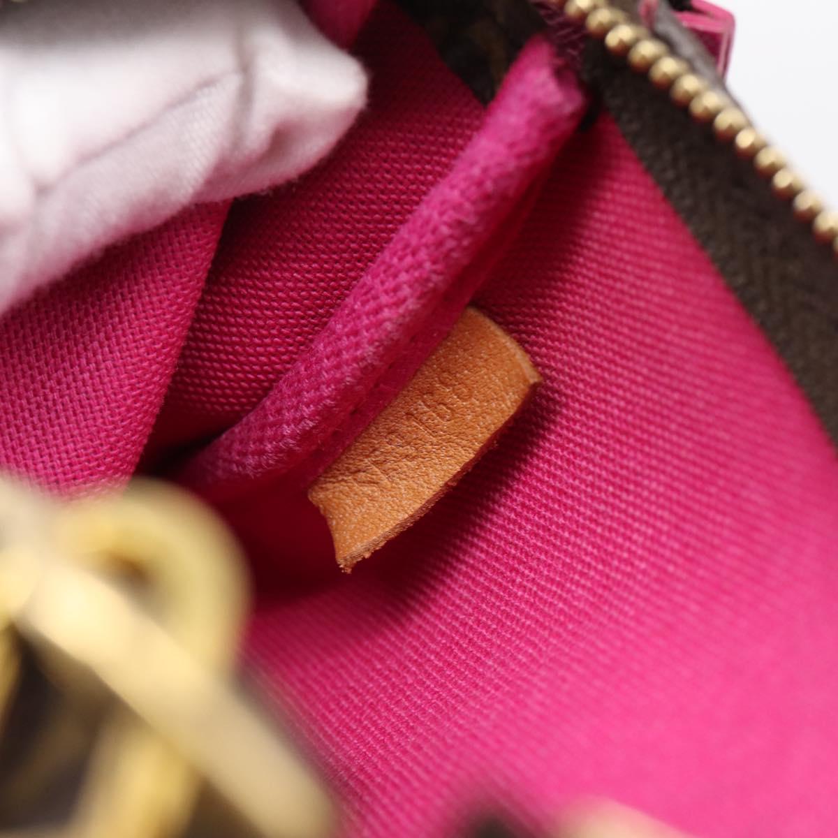 LOUIS VUITTON Monogram Ski Bear Mini Pochette Accessoires M67769 LV Auth 203222M