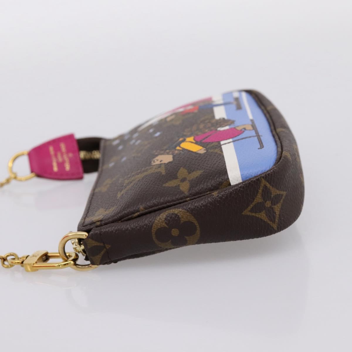 LOUIS VUITTON Monogram Ski Bear Mini Pochette Accessoires M67769 LV Auth 203222M