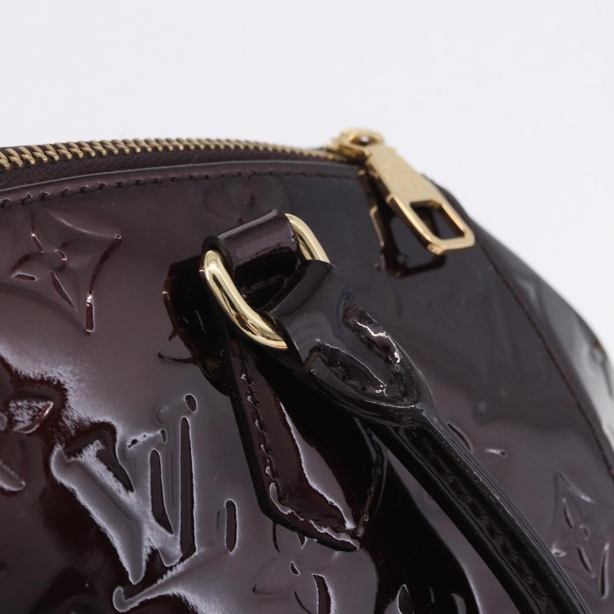 LOUIS VUITTON Vernis Sherwood PM Shoulder Bag Amarante M91493 LV Auth 203224V