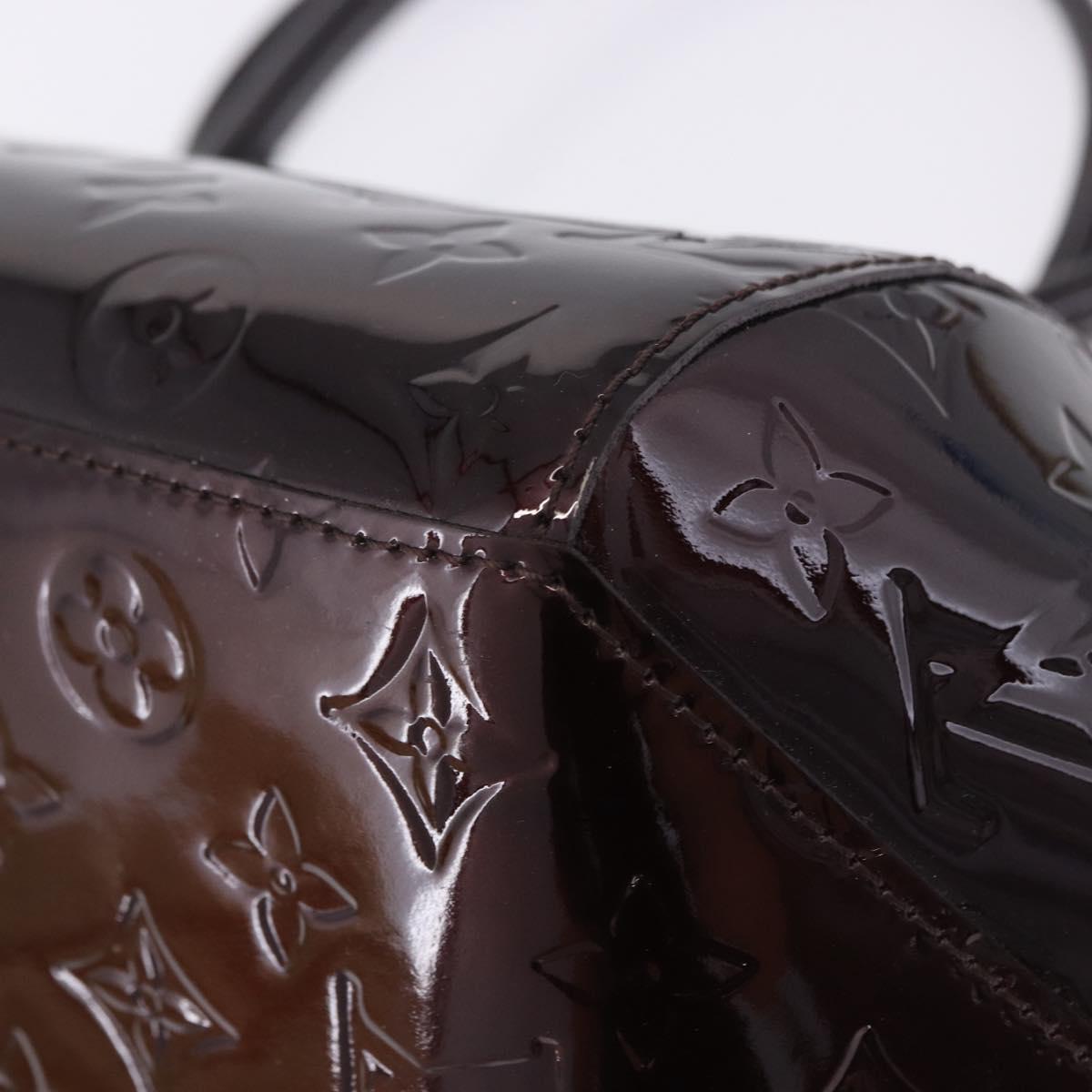 LOUIS VUITTON Vernis Sherwood PM Shoulder Bag Amarante M91493 LV Auth 203224V
