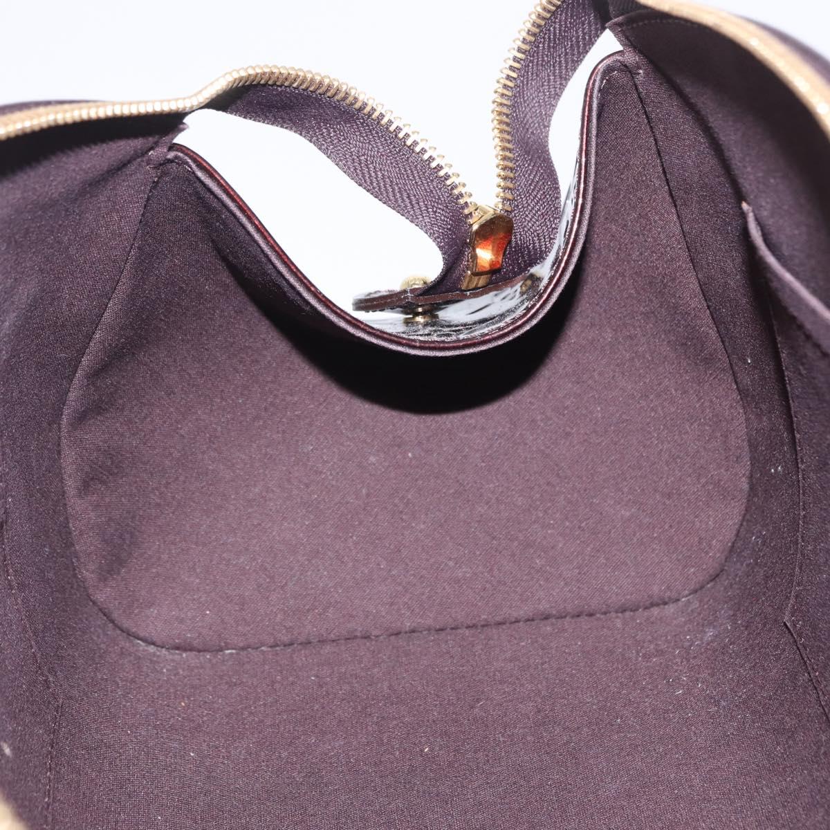LOUIS VUITTON Vernis Sherwood PM Shoulder Bag Amarante M91493 LV Auth 203224V