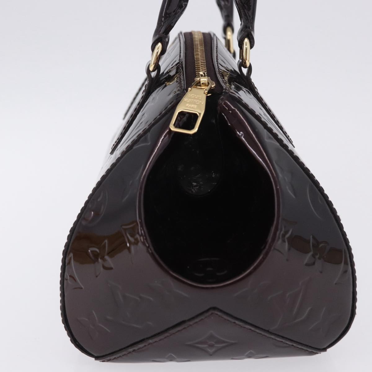 LOUIS VUITTON Vernis Sherwood PM Shoulder Bag Amarante M91493 LV Auth 203224V