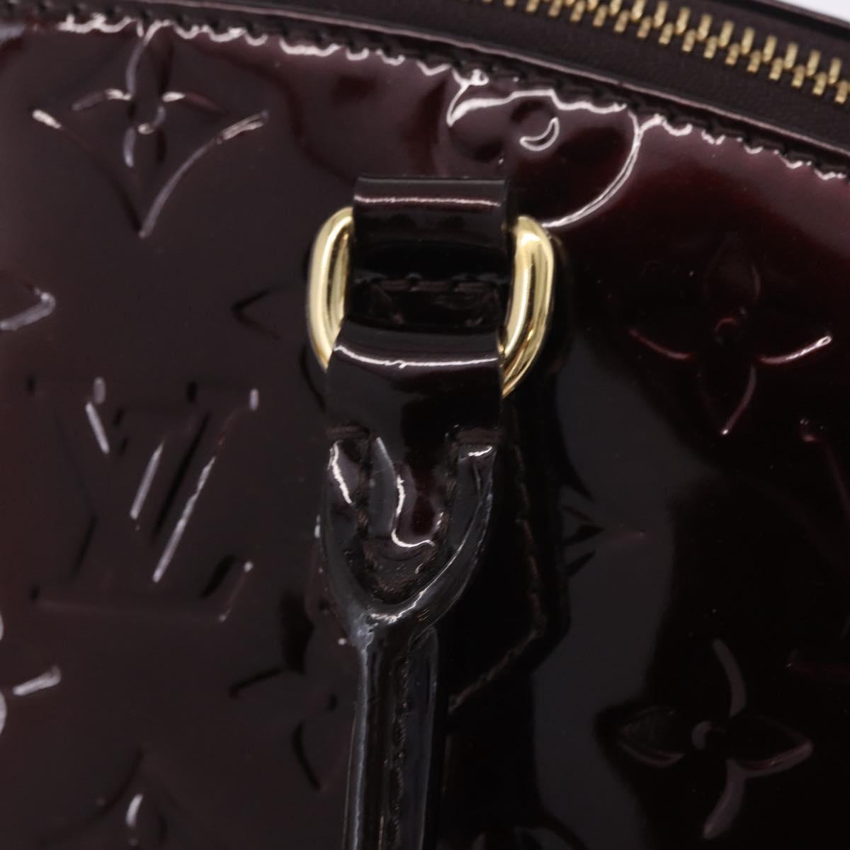 LOUIS VUITTON Vernis Sherwood PM Shoulder Bag Amarante M91493 LV Auth 203224V