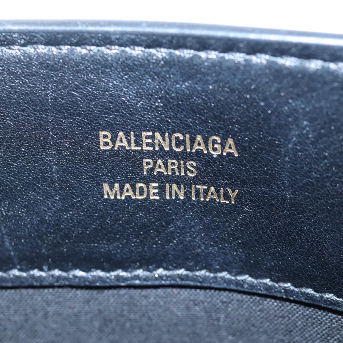 BALENCIAGA Duty Free Tote Bag Leather 2way Black Gold 787982 Auth 203253M