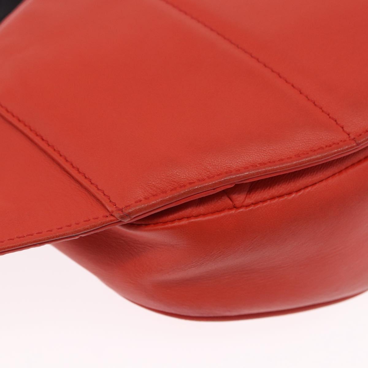 BOTTEGA VENETA INTRECCIATO Waist Bag Leather Red Auth 203258A