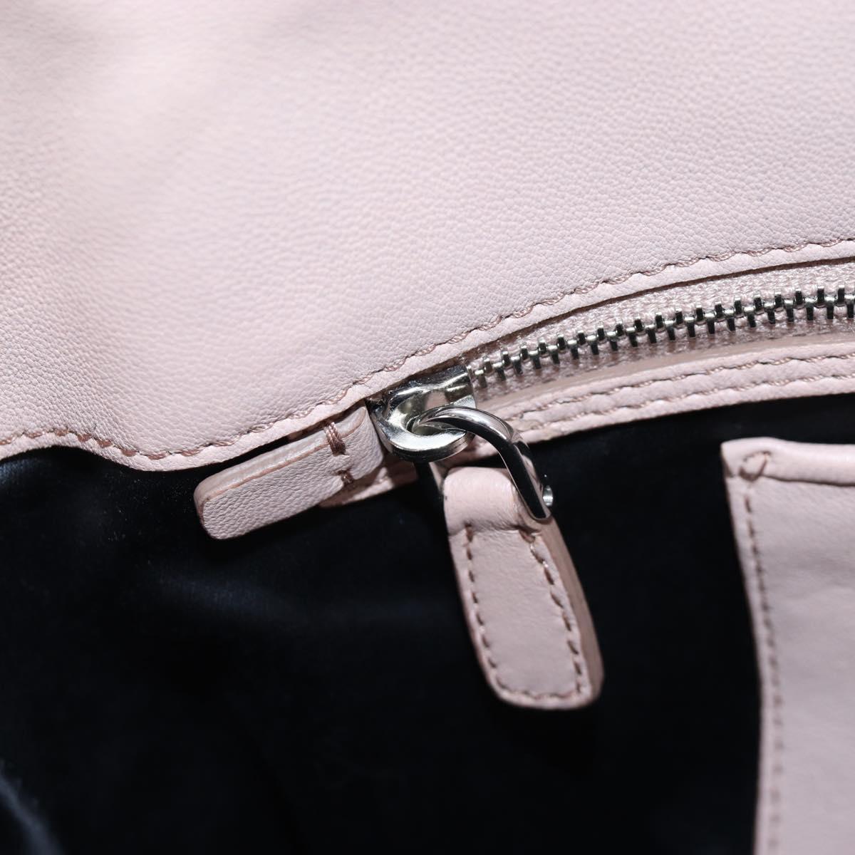 Miu Miu Nappa Crystal Matelasse Bag Leather 3way Pink Silver Auth 203264M