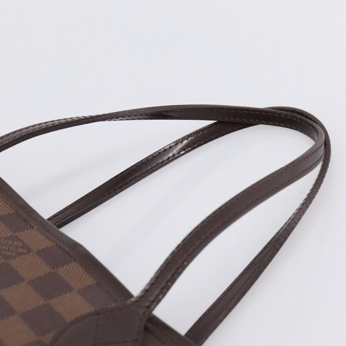 LOUIS VUITTON Damier Ebene Neverfull PM Tote Bag N51109 LV Auth 203266A