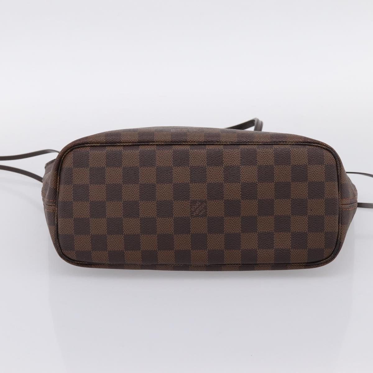 LOUIS VUITTON Damier Ebene Neverfull PM Tote Bag N51109 LV Auth 203266A