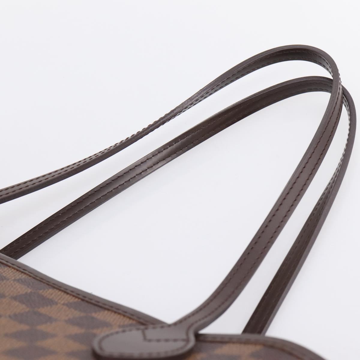 LOUIS VUITTON Damier Ebene Neverfull MM Tote Bag N51105 LV Auth 203272SAV