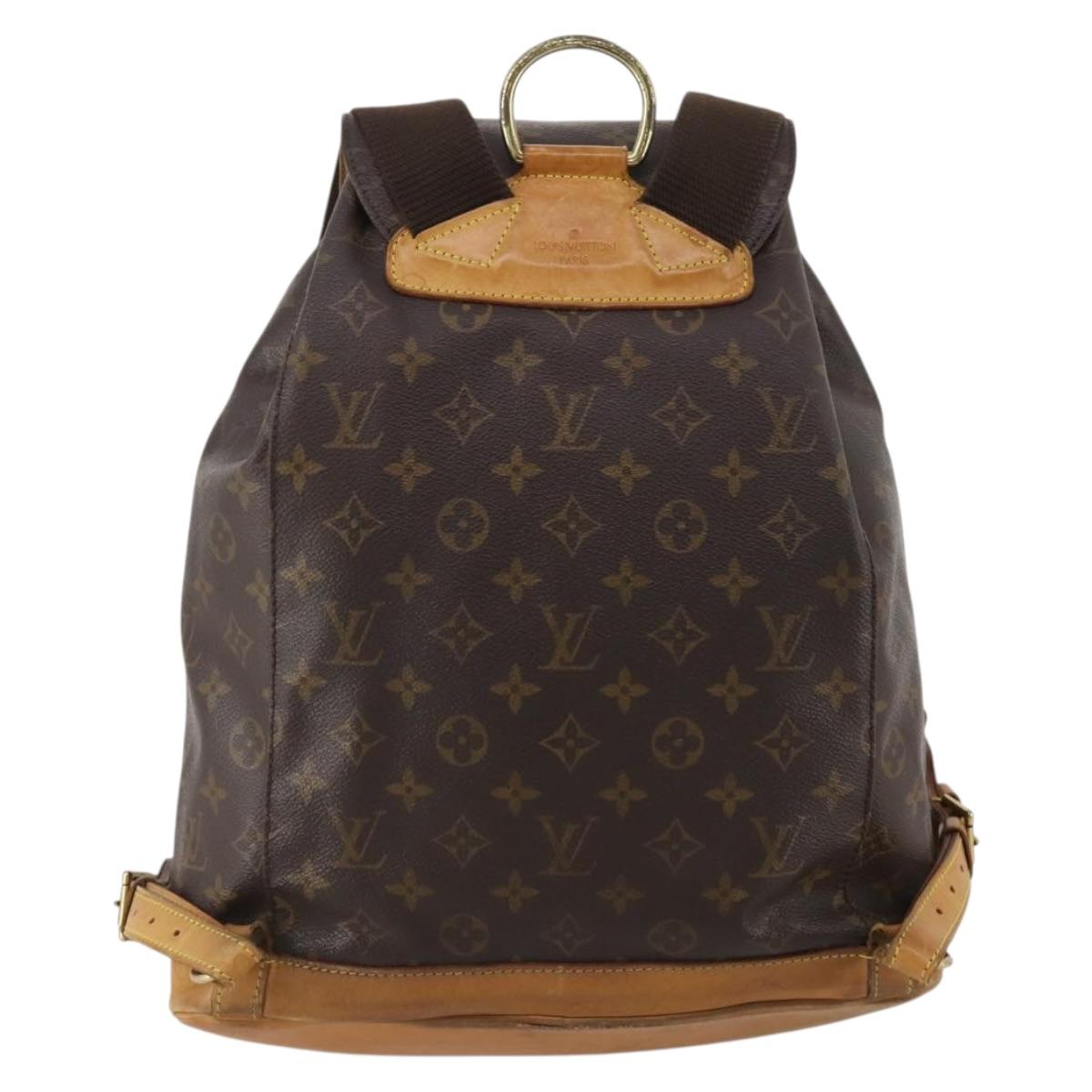 LOUIS VUITTON Monogram Montsouris GM Backpack M51135 LV Auth 203273