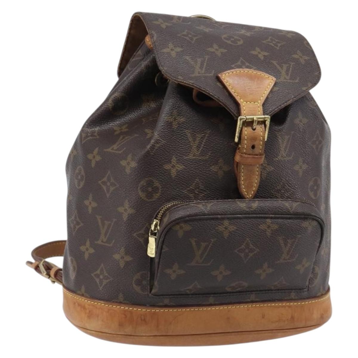 LOUIS VUITTON Monogram Montsouris MM Backpack M51136 LV Auth 203275