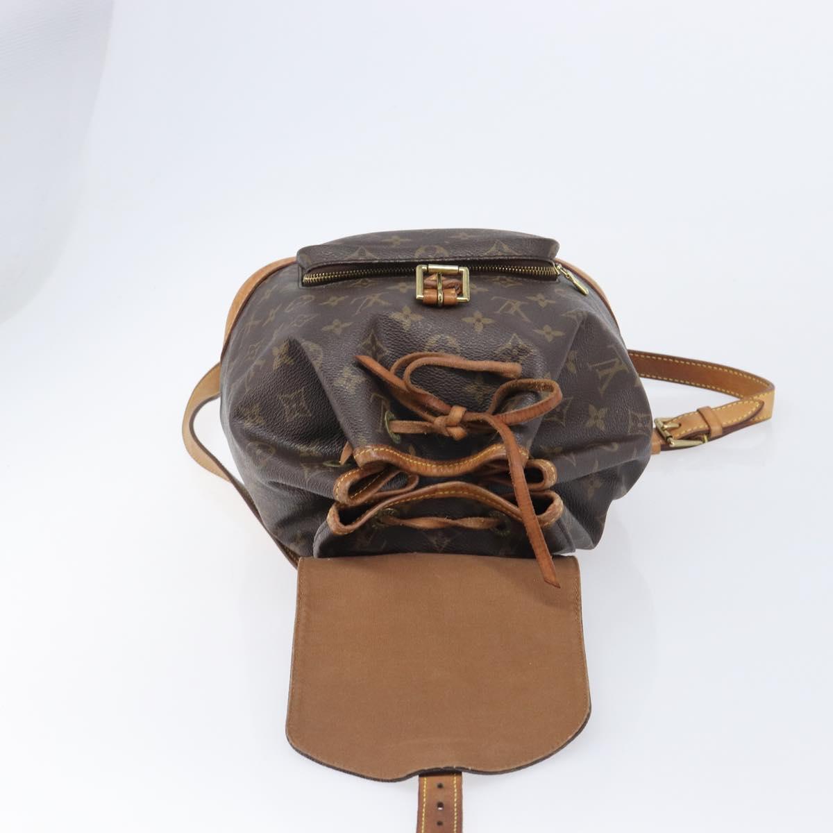 LOUIS VUITTON Monogram Montsouris MM Backpack M51136 LV Auth 203275