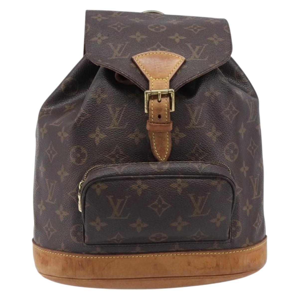 LOUIS VUITTON Monogram Montsouris MM Backpack M51136 LV Auth 203275