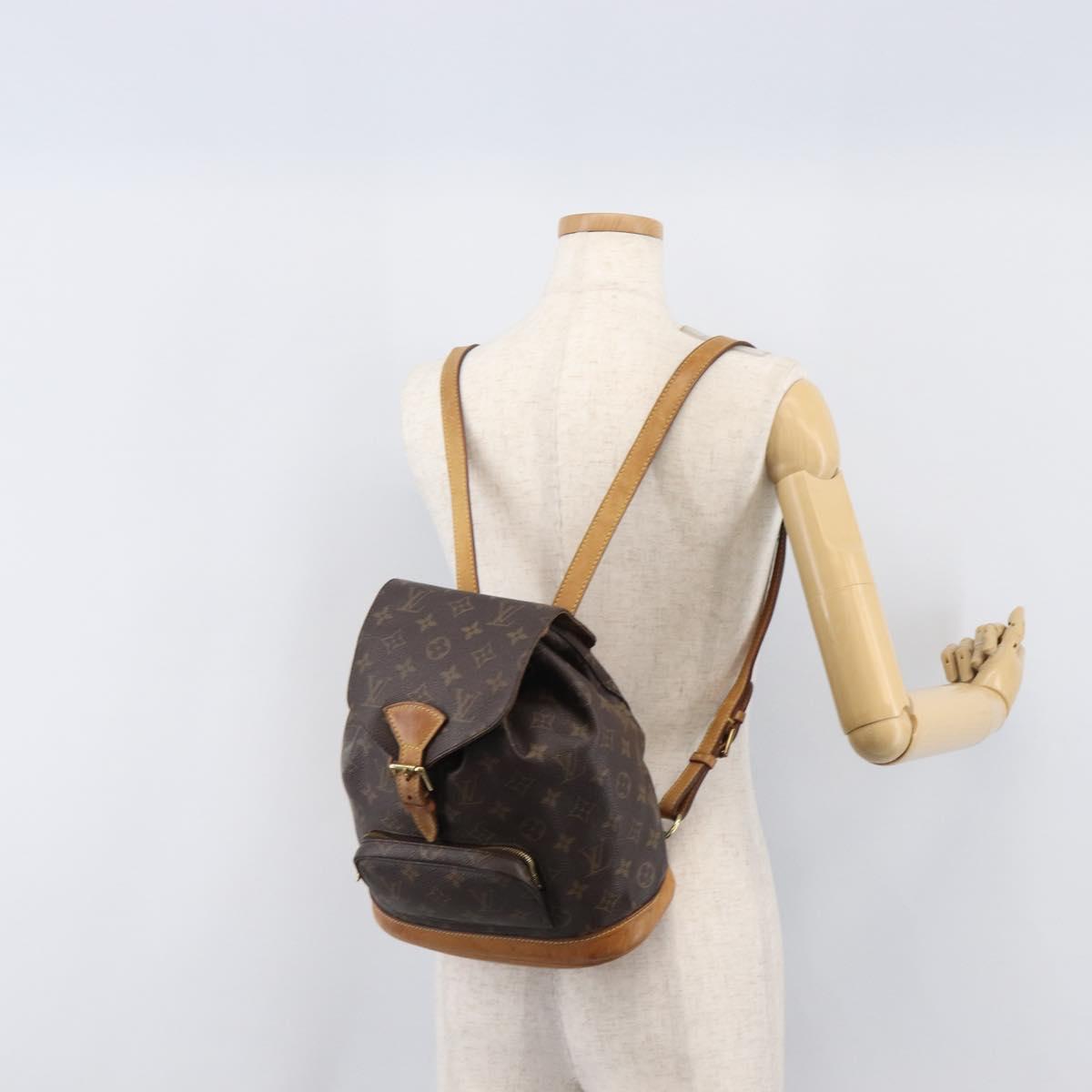 LOUIS VUITTON Monogram Montsouris MM Backpack M51136 LV Auth 203275
