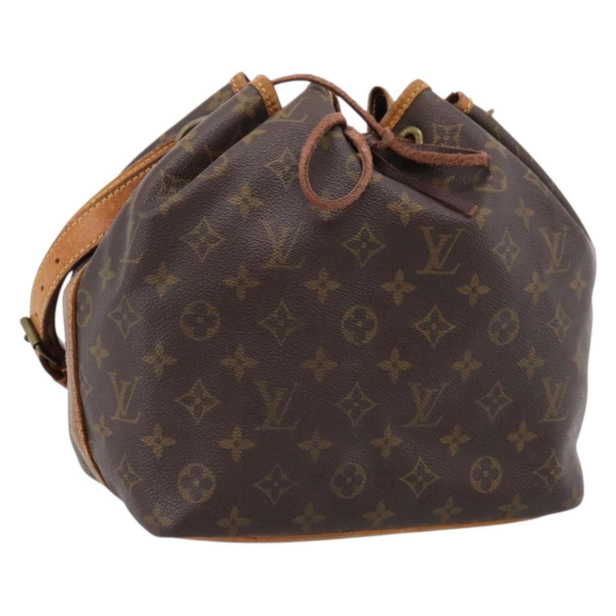 LOUIS VUITTON Monogram Petit Noe Shoulder Bag M42226 LV Auth 203276