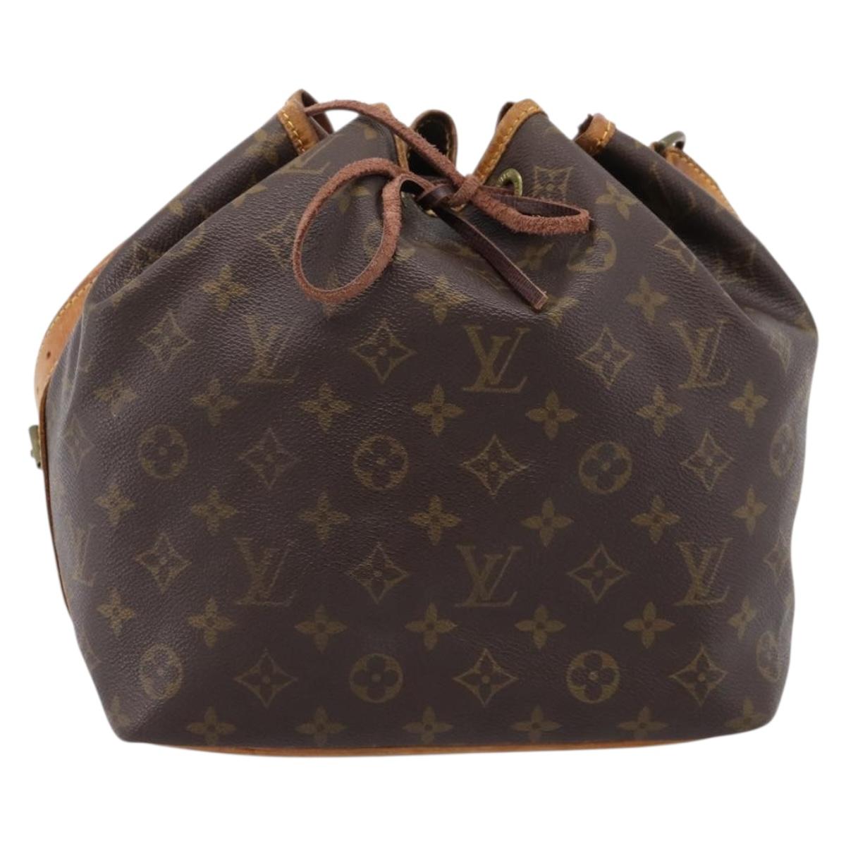 LOUIS VUITTON Monogram Petit Noe Shoulder Bag M42226 LV Auth 203276