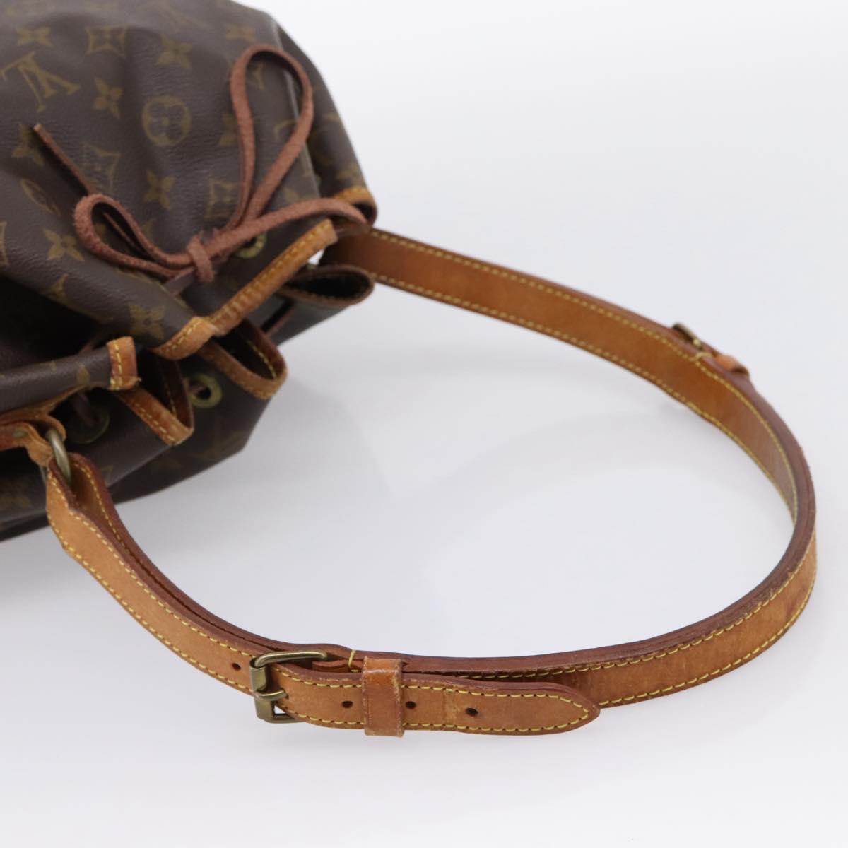 LOUIS VUITTON Monogram Petit Noe Shoulder Bag M42226 LV Auth 203276