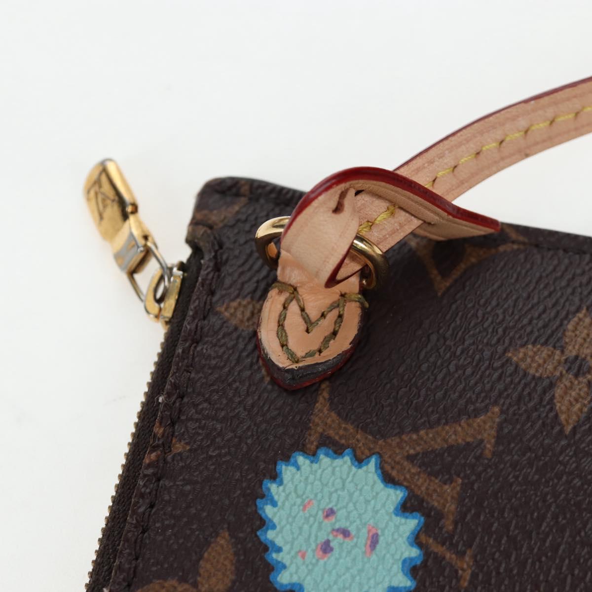 LOUIS VUITTON Yayoi Kusama Face Neverfull MM Tote Bag M46447 LV Auth 203277SAV