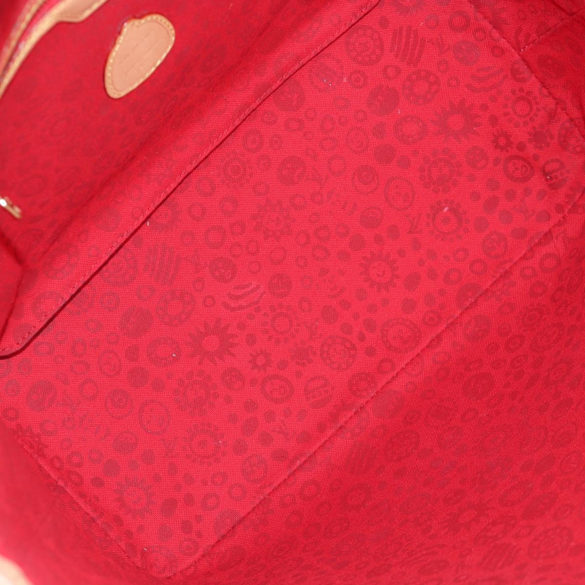 LOUIS VUITTON Yayoi Kusama Face Neverfull MM Tote Bag M46447 LV Auth 203277SAV