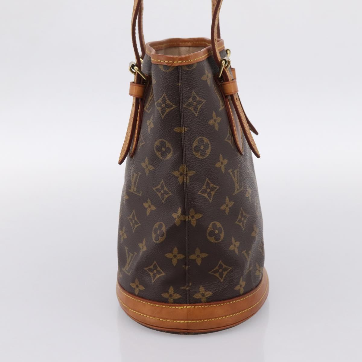 LOUIS VUITTON Monogram Bucket PM Shoulder Bag M42238 LV Auth 203278