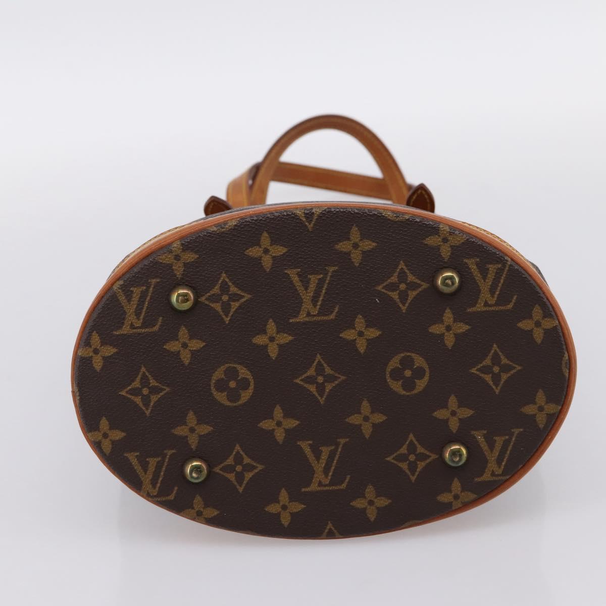LOUIS VUITTON Monogram Bucket PM Shoulder Bag M42238 LV Auth 203278