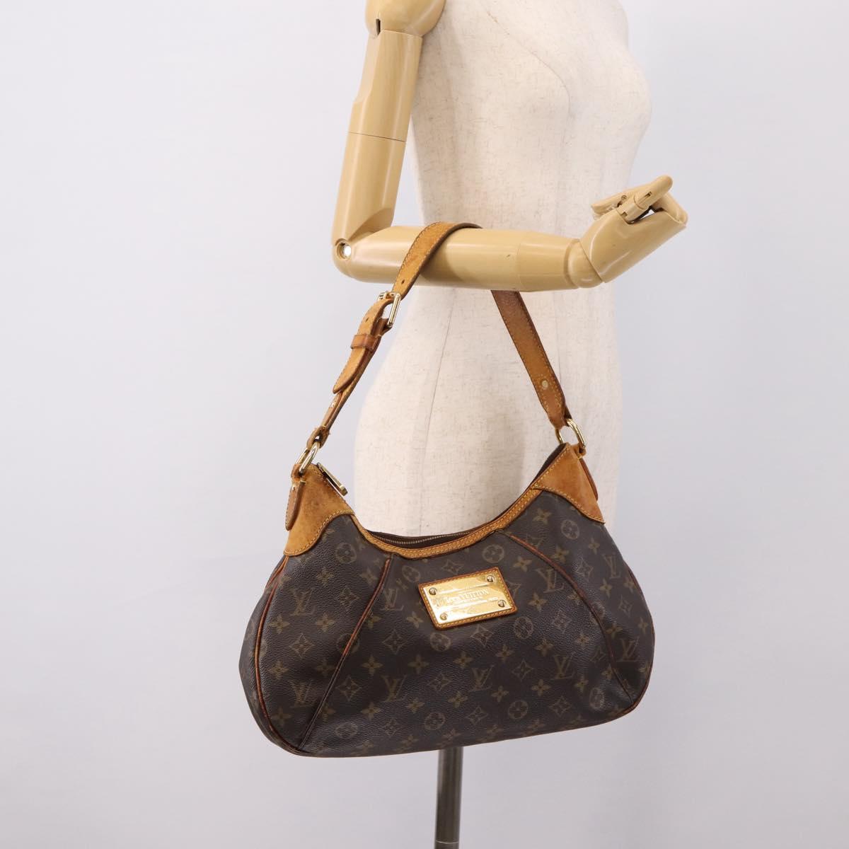 LOUIS VUITTON Monogram Thames GM Shoulder Bag M56383 LV Auth 203280