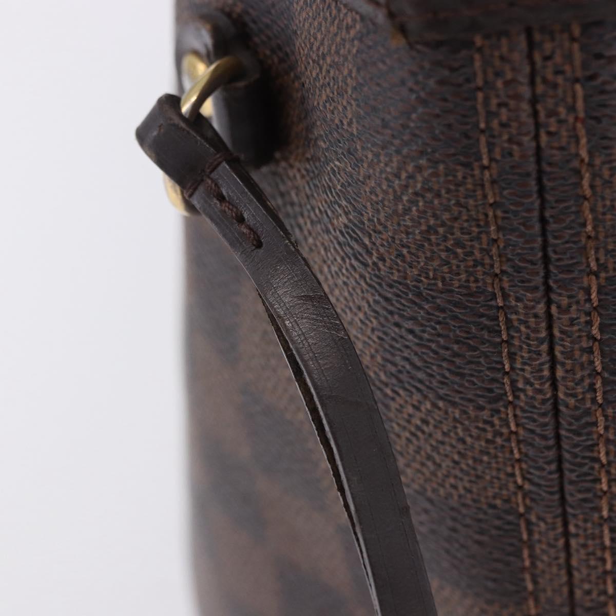 LOUIS VUITTON Damier Ebene Neverfull PM Tote Bag N51109 LV Auth 203282