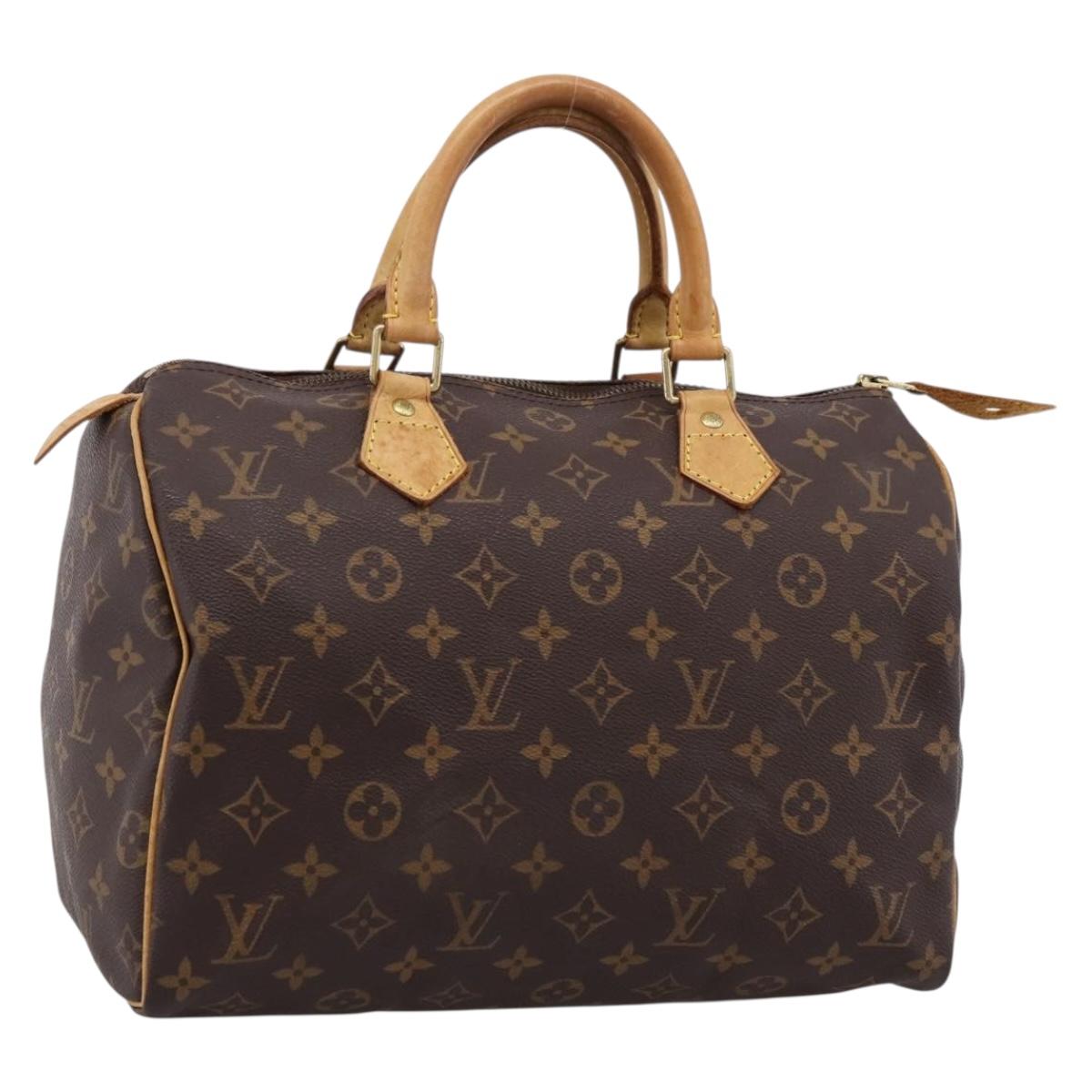 LOUIS VUITTON Monogram Speedy 30 Hand Bag M41526 LV Auth 203284