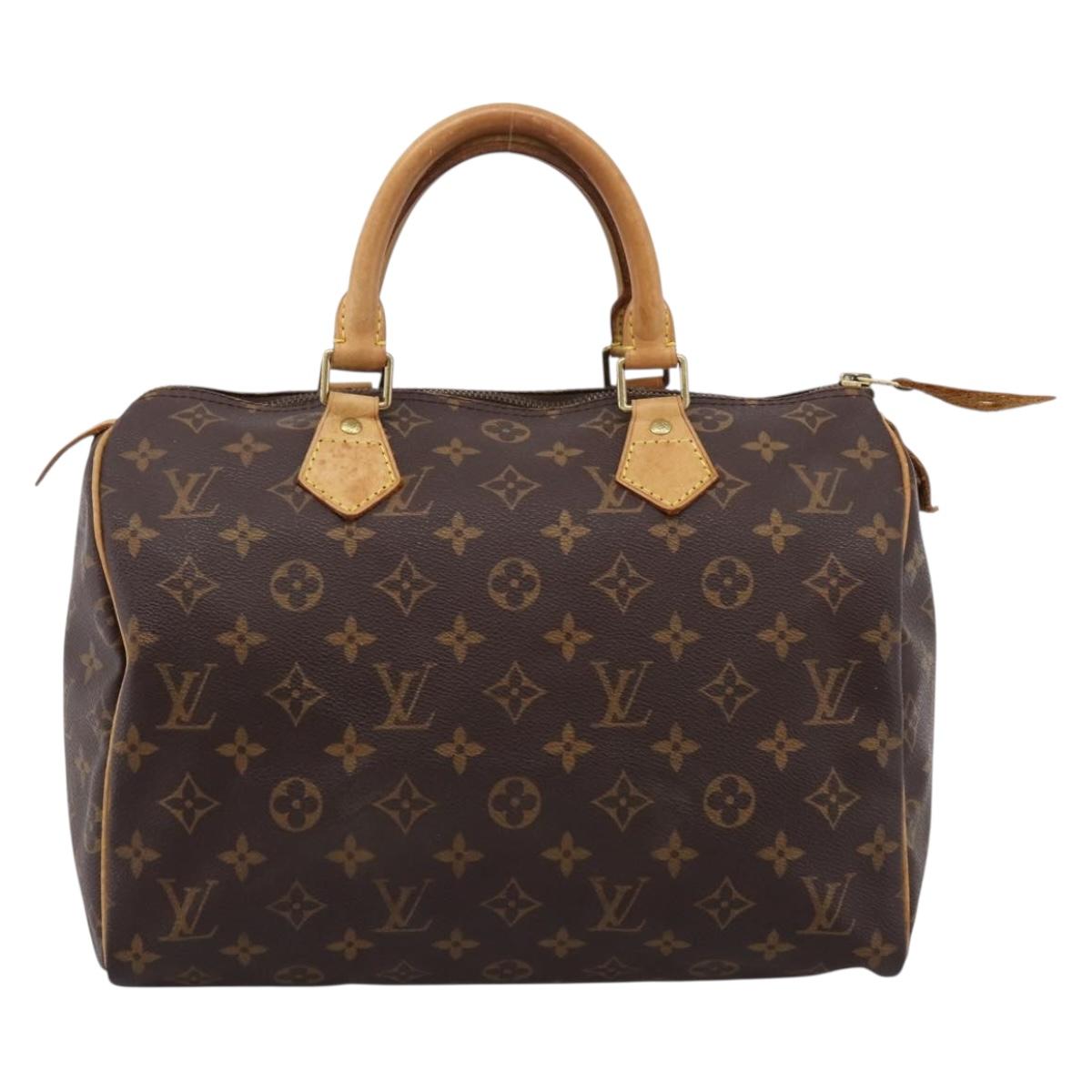 LOUIS VUITTON Monogram Speedy 30 Hand Bag M41526 LV Auth 203284