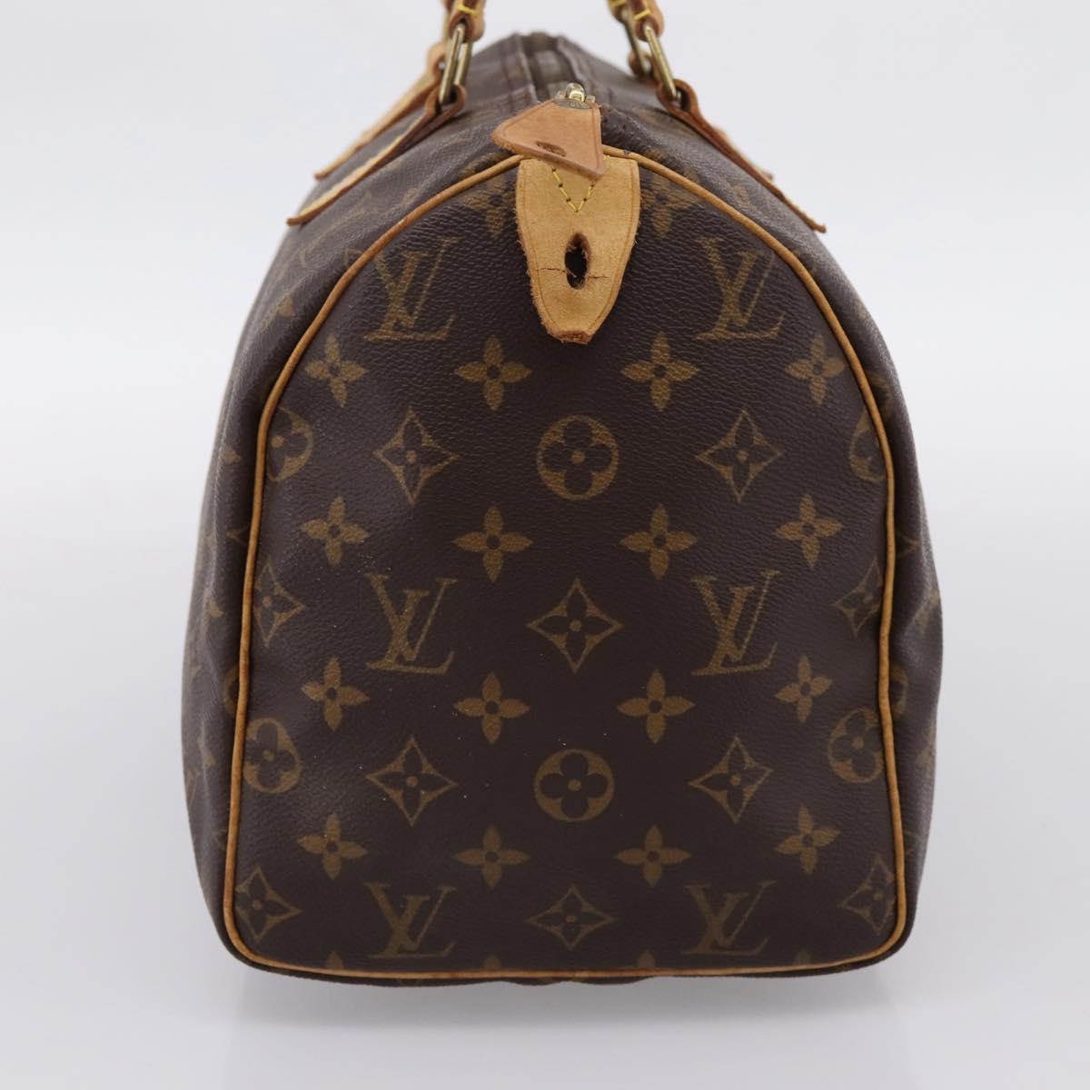 LOUIS VUITTON Monogram Speedy 30 Hand Bag M41526 LV Auth 203284