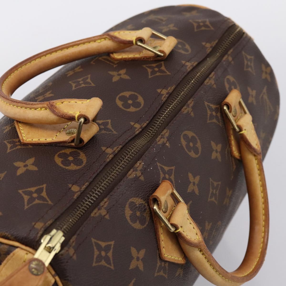 LOUIS VUITTON Monogram Speedy 30 Hand Bag M41526 LV Auth 203284