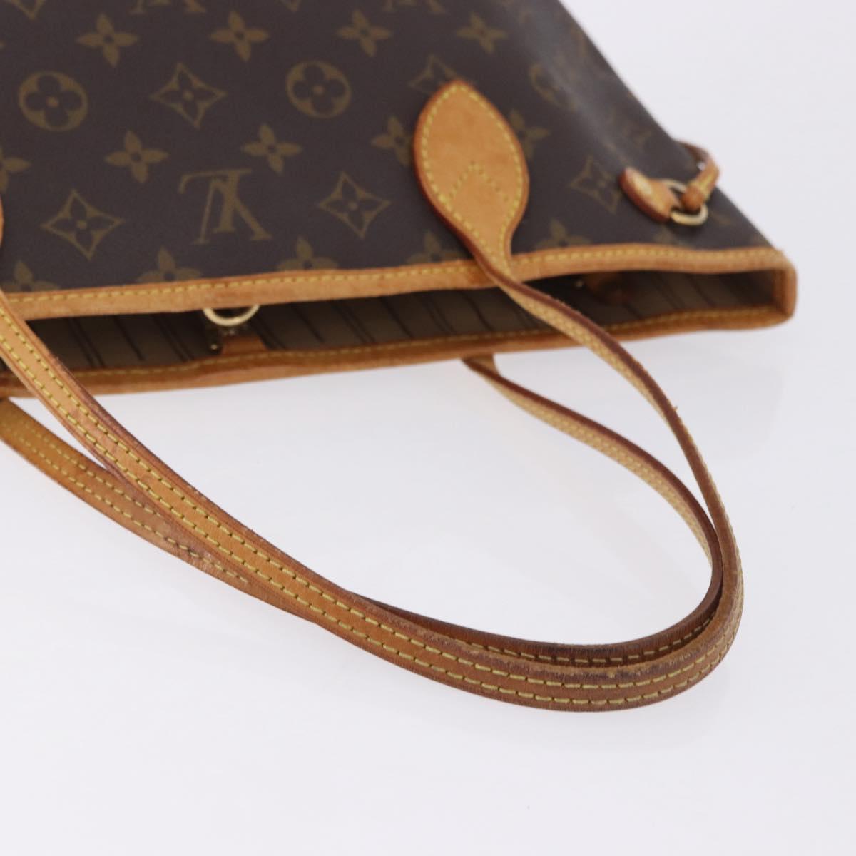 LOUIS VUITTON Monogram Neverfull PM Tote Bag M40155 LV Auth 203291A