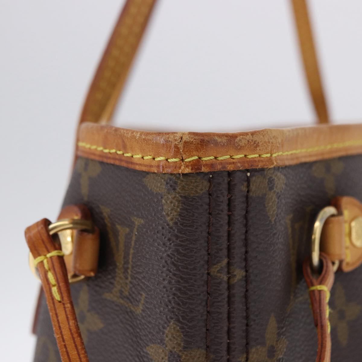 LOUIS VUITTON Monogram Neverfull PM Tote Bag M40155 LV Auth 203291A