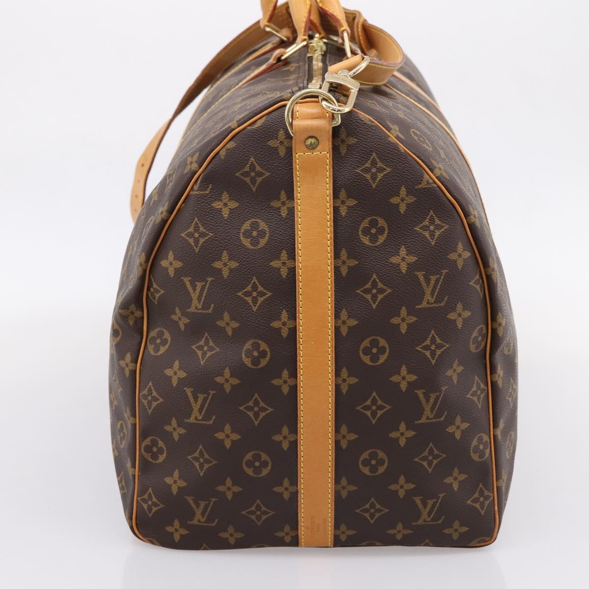 LOUIS VUITTON Monogram Keepall Bandouliere 60 Boston Bag M41412 LV Auth 203294V