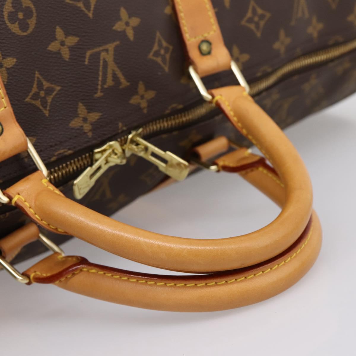 LOUIS VUITTON Monogram Keepall Bandouliere 60 Boston Bag M41412 LV Auth 203294V