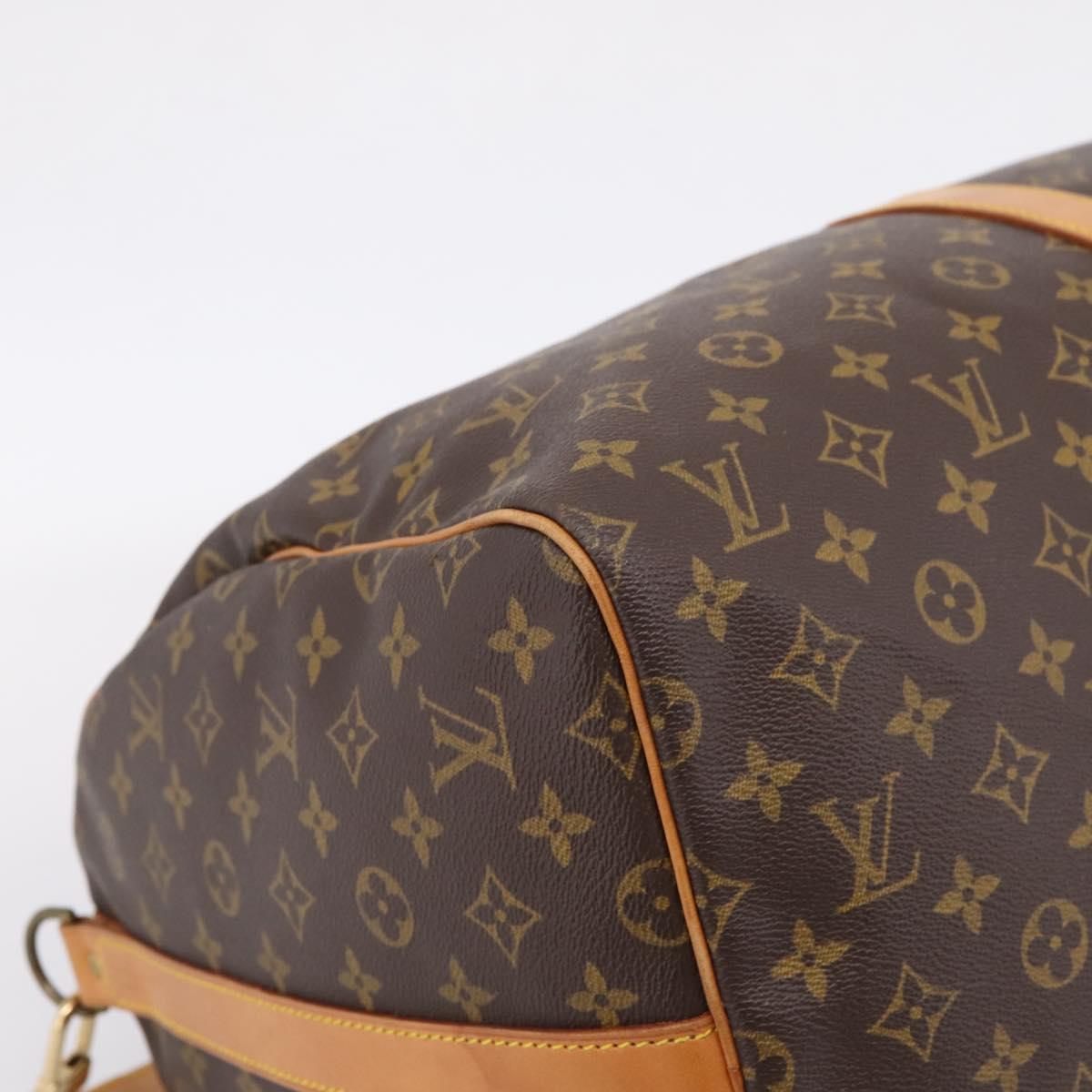 LOUIS VUITTON Monogram Keepall Bandouliere55 Boston Bag M41414 LV Auth 203295V