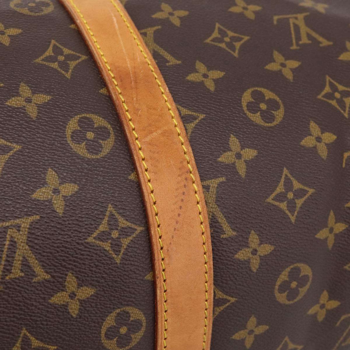 LOUIS VUITTON Monogram Keepall Bandouliere55 Boston Bag M41414 LV Auth 203295V