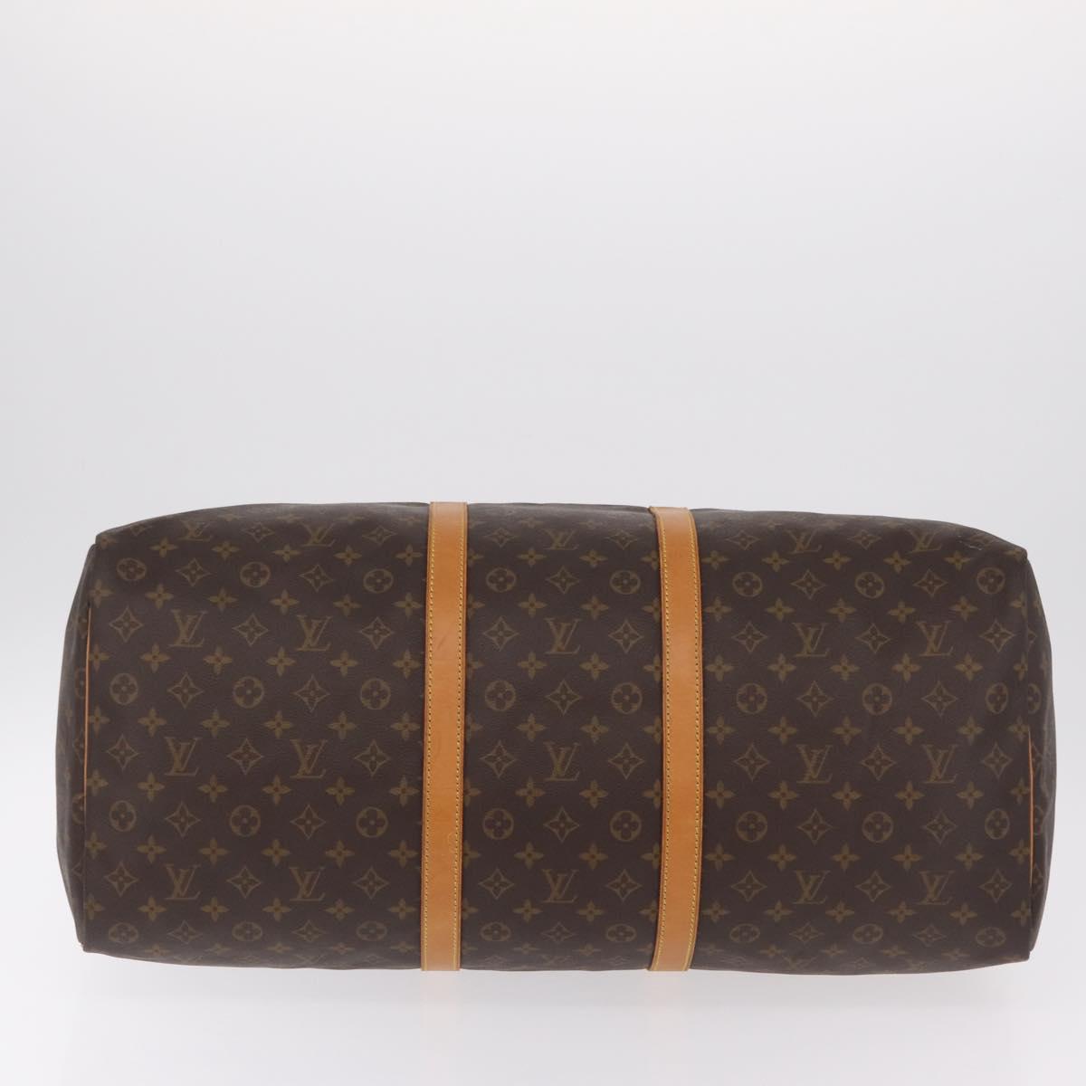 LOUIS VUITTON Monogram Keepall 60 Boston Bag M41422 LV Auth 203296A