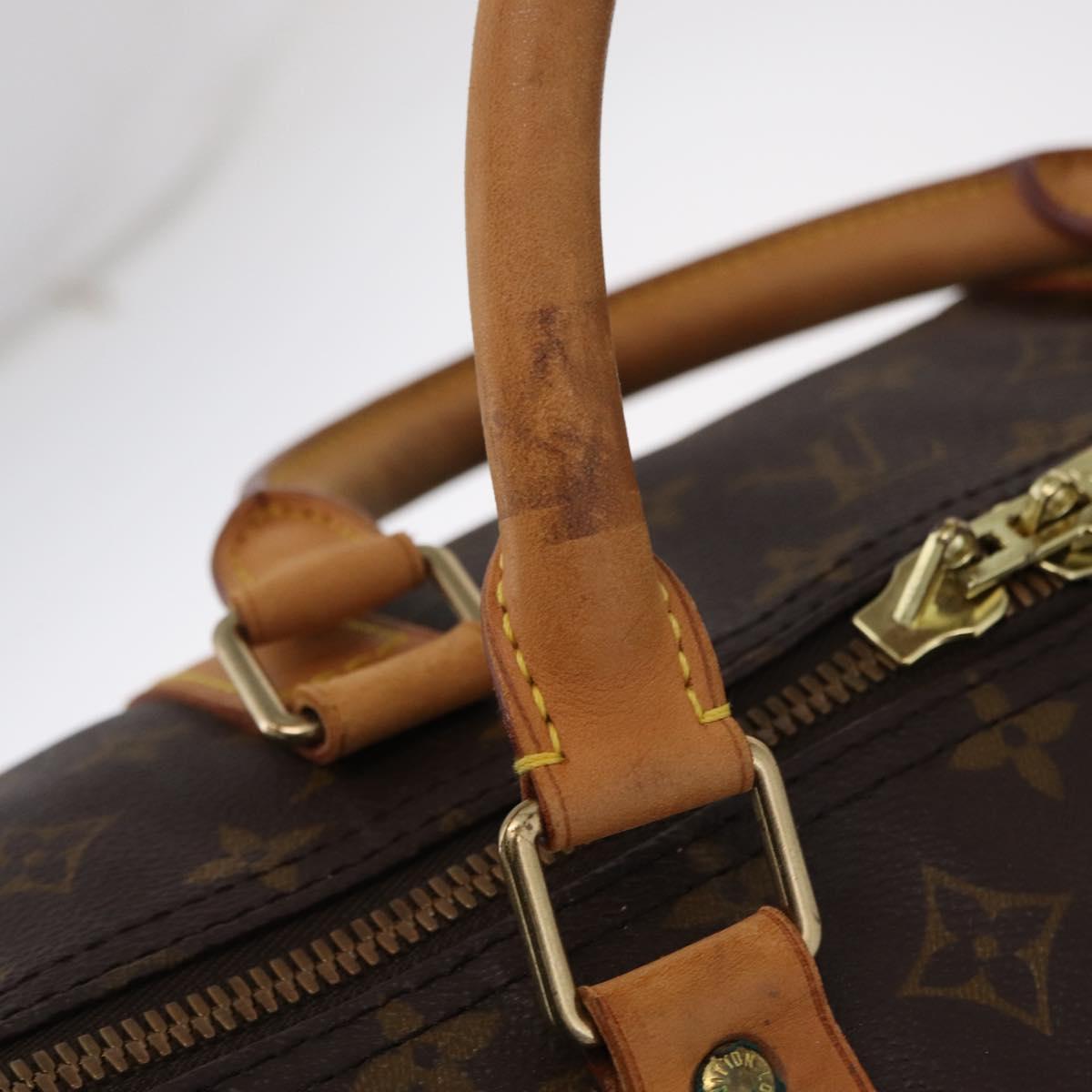 LOUIS VUITTON Monogram Keepall 60 Boston Bag M41422 LV Auth 203296A