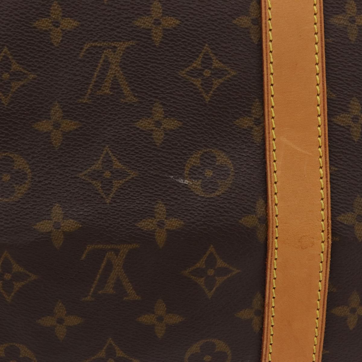 LOUIS VUITTON Monogram Keepall 60 Boston Bag M41422 LV Auth 203296A