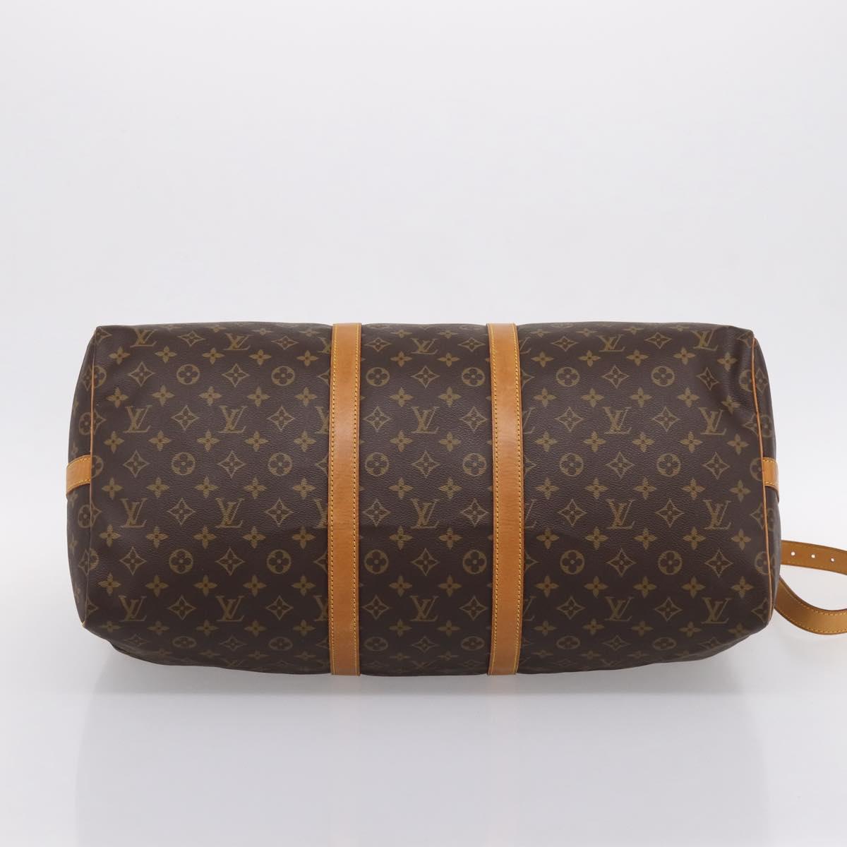LOUIS VUITTON Monogram Keepall Bandouliere55 Boston Bag M41414 LV Auth 203297A