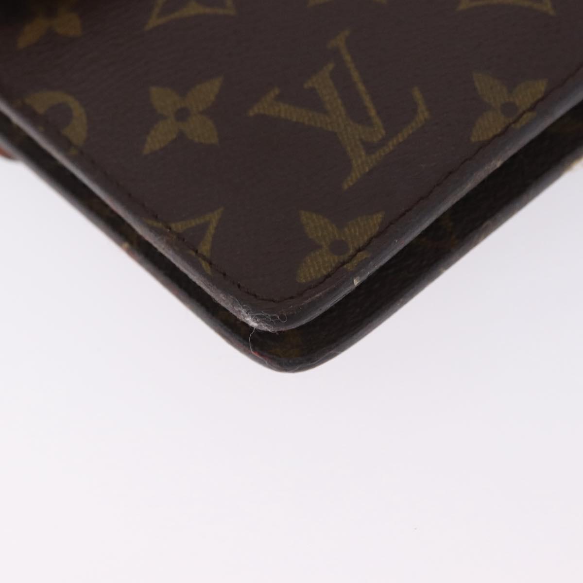 LOUIS VUITTON Monogram Double Rabat Shoulder Bag M51815 LV Auth 203299
