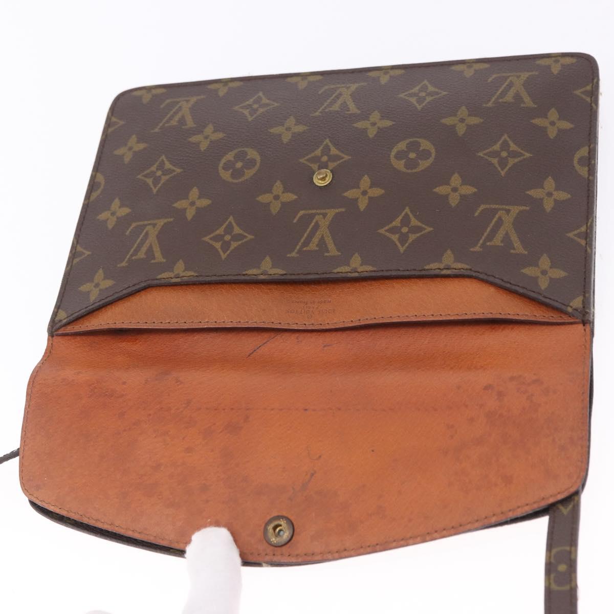 LOUIS VUITTON Monogram Double Rabat Shoulder Bag M51815 LV Auth 203299