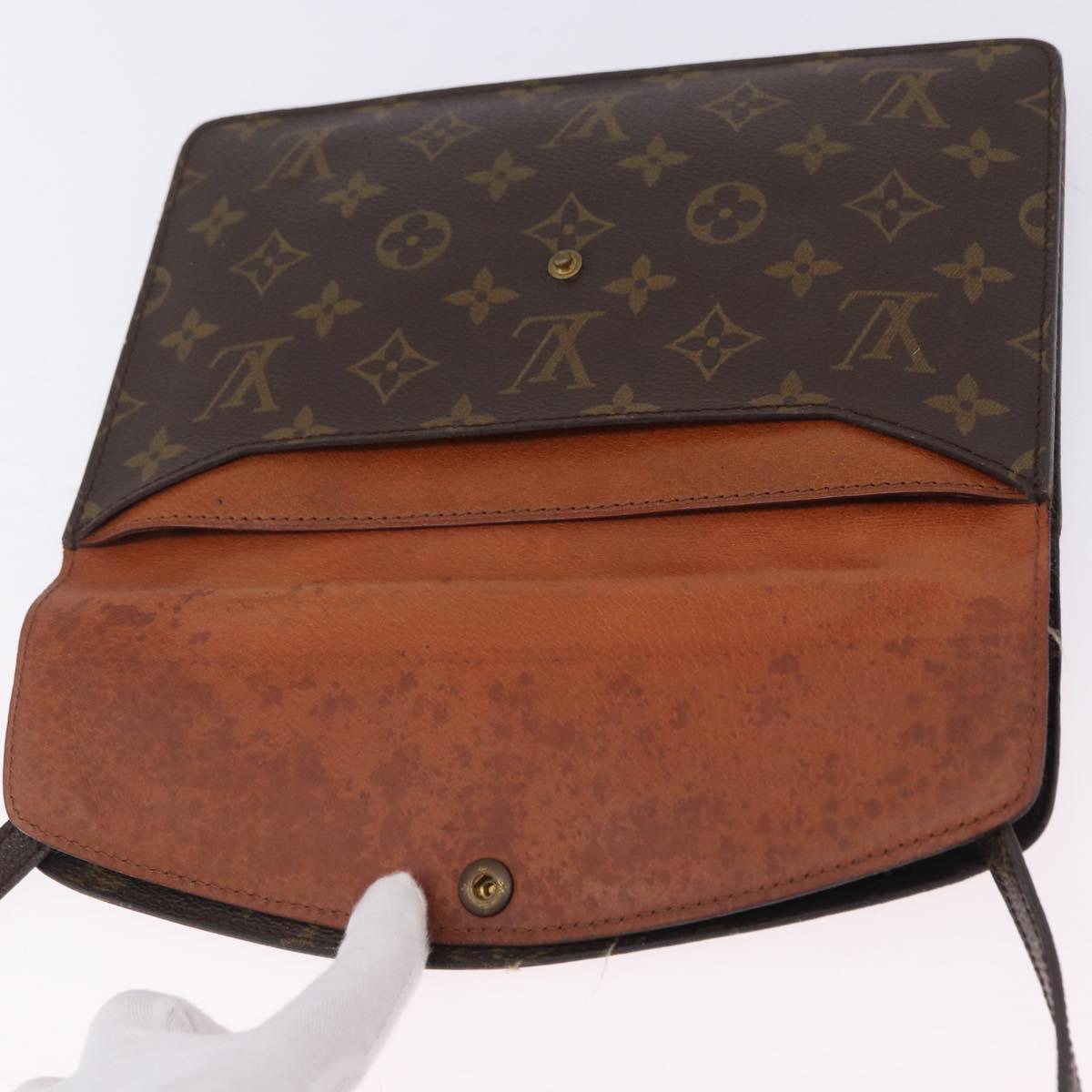 LOUIS VUITTON Monogram Double Rabat Shoulder Bag M51815 LV Auth 203299