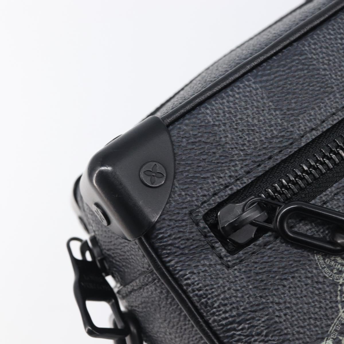 LOUIS VUITTON Damier Grafitte Mini Soft Trunk Bag N45278 LV Auth 203304M