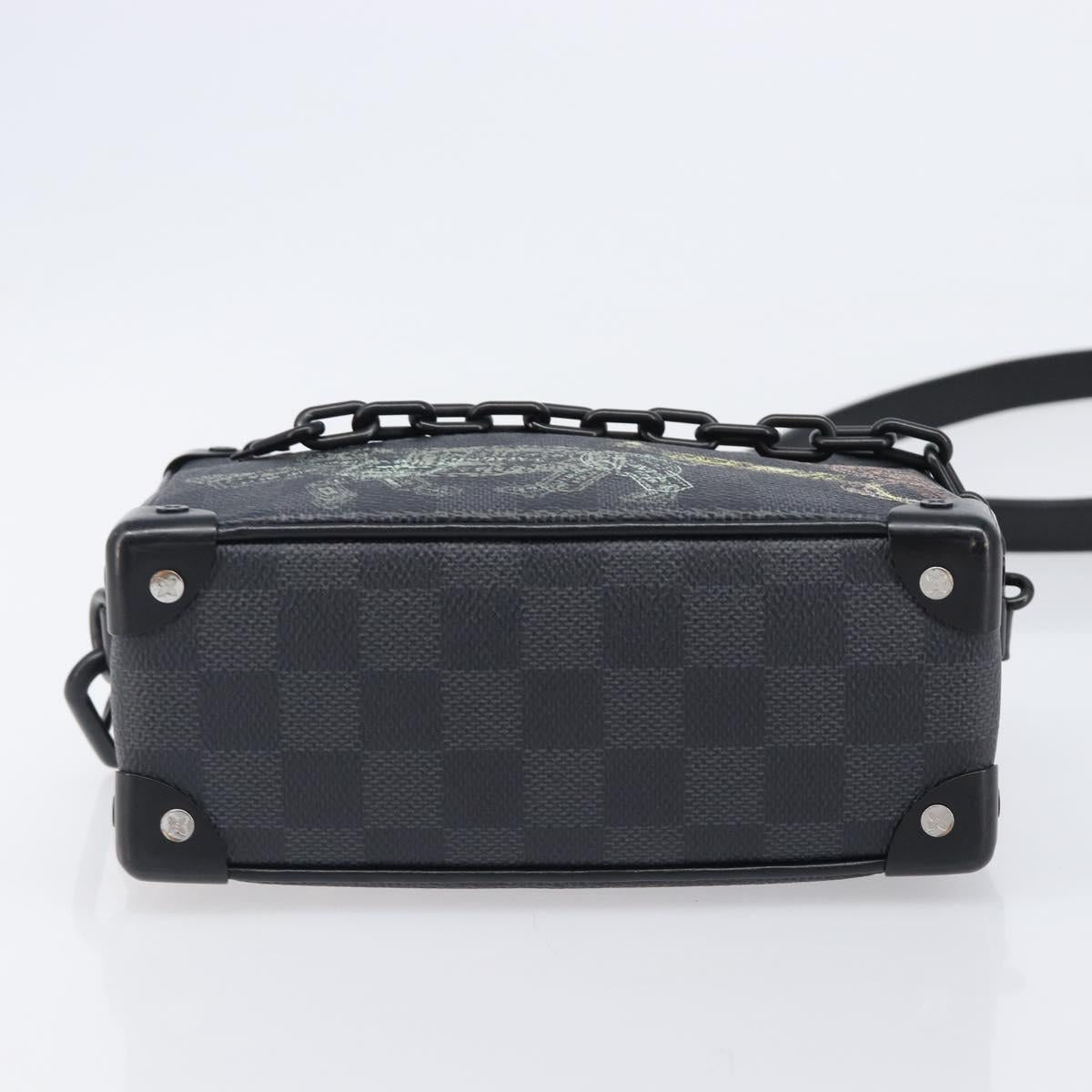 LOUIS VUITTON Damier Grafitte Mini Soft Trunk Bag N45278 LV Auth 203304M