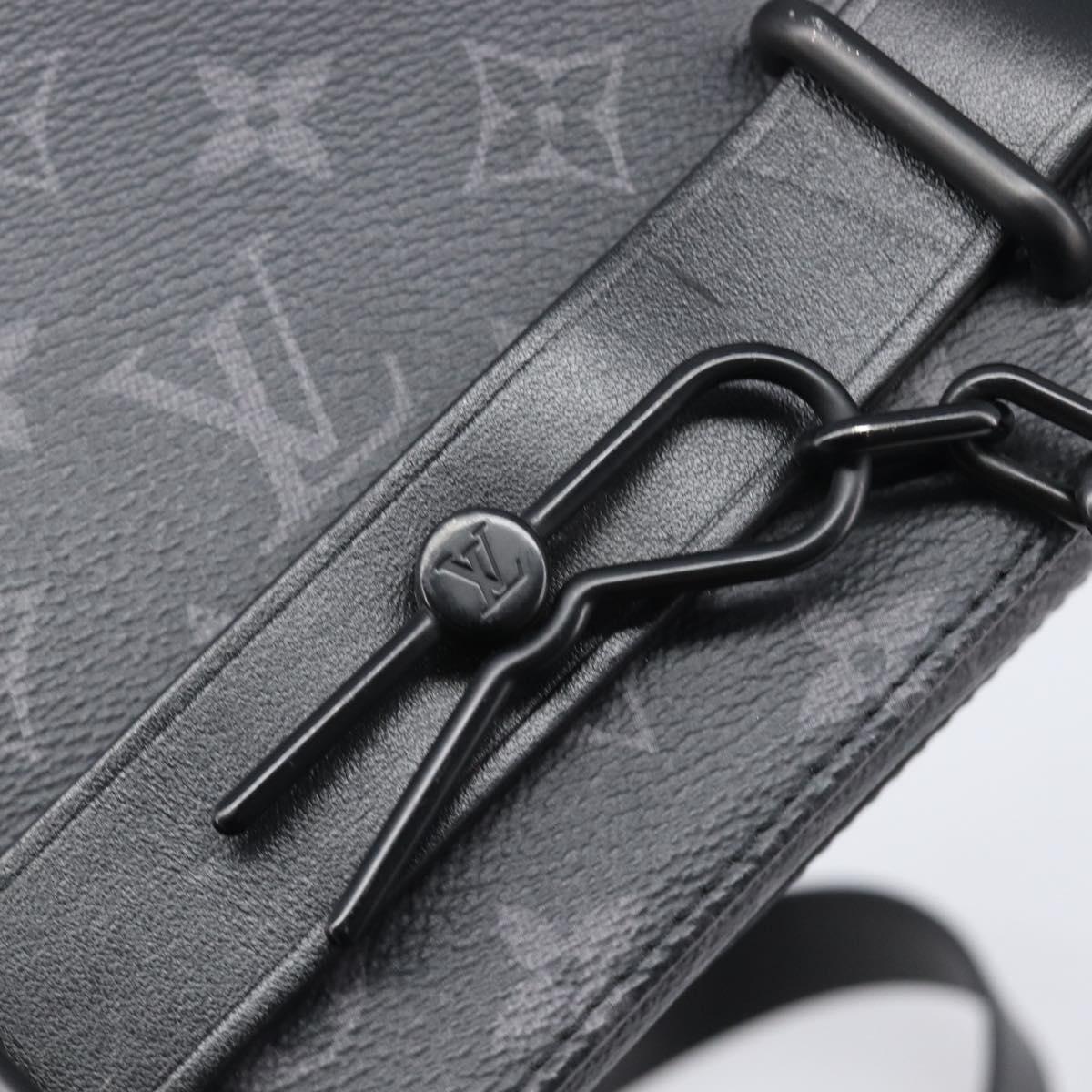 LOUIS VUITTON Monogram Eclipse Steamer Messenger Bag M45585 LV Auth 203307V