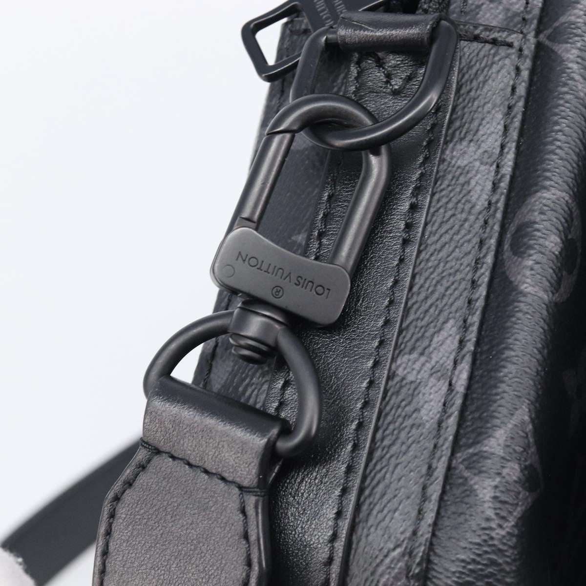 LOUIS VUITTON Monogram Eclipse Steamer Messenger Bag M45585 LV Auth 203307V