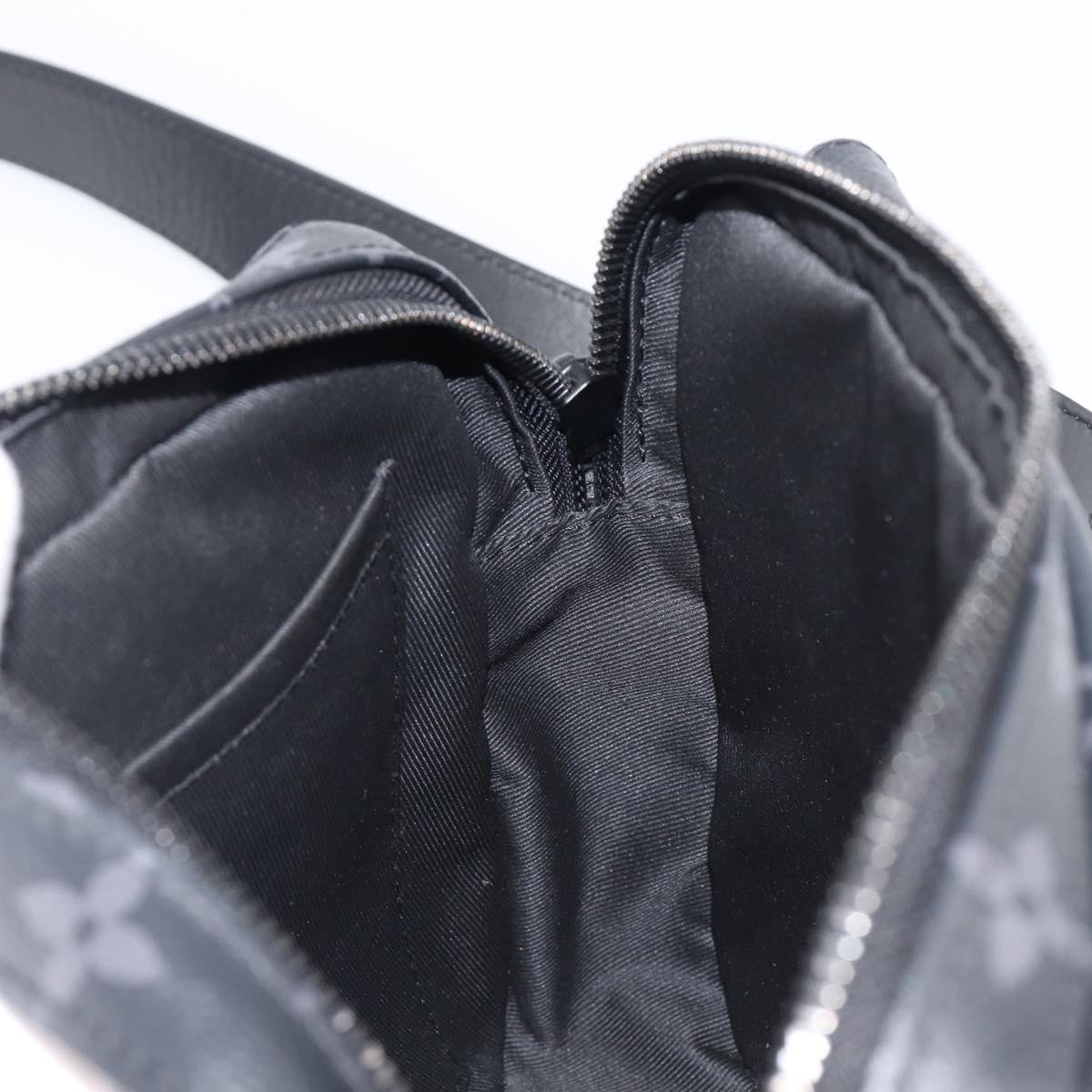 LOUIS VUITTON Monogram Eclipse Steamer Messenger Bag M45585 LV Auth 203307V